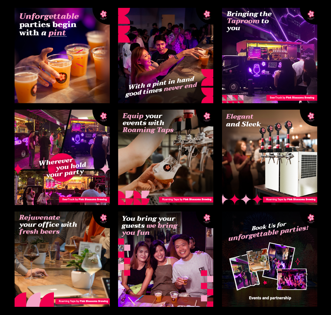 Pink Blossoms Brewing Events